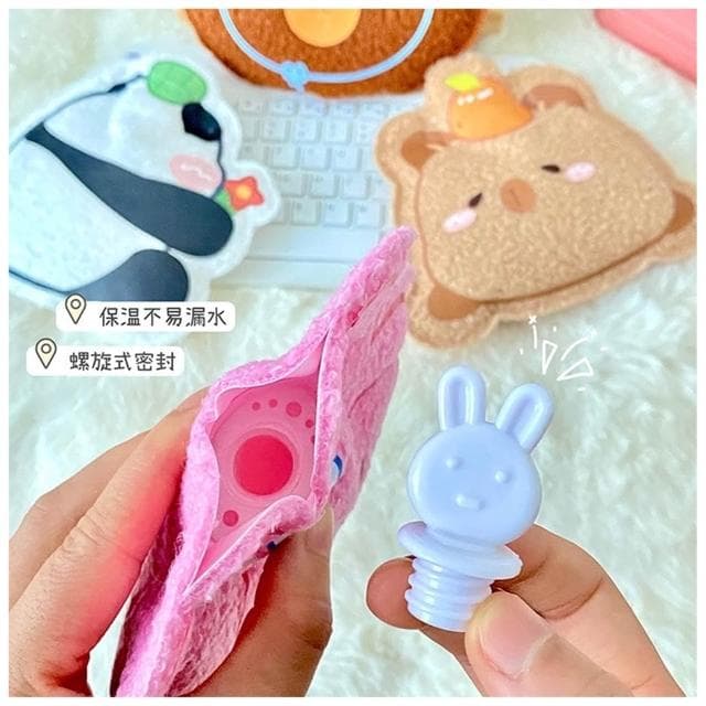 短毛絨 PVC熱水袋 防爆 防漏 住水式暖手熱水袋 暖暖包 暖手袋 熱水袋 保暖熱水袋 暖肚