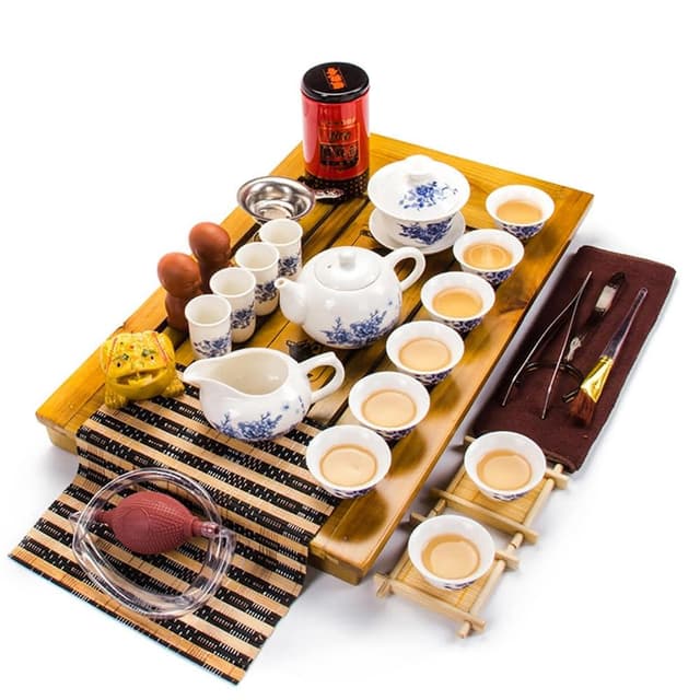 紫砂茶壺功夫茶具套裝含茶盤(泡茶/茶具/茶具組/品茶)