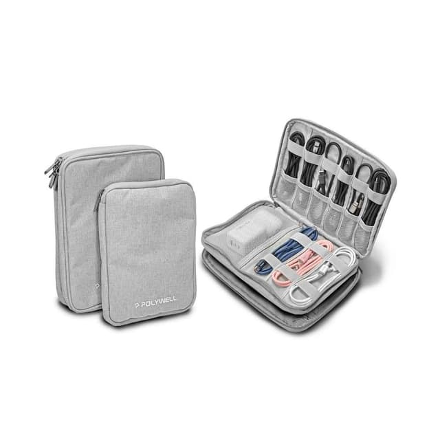 【POLYWELL】3C大容量收納包 含稅開發票 3C 大容量 收納包 旅行收納袋 充電器充電線 無線耳機 一包搞定 適合出差 外出旅遊