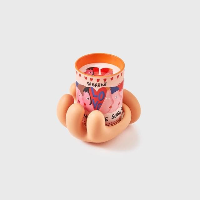 【duahostore】WEKUKU 別樣 掌握花漾甜心 蠟燭香氛家居設計藝術插畫