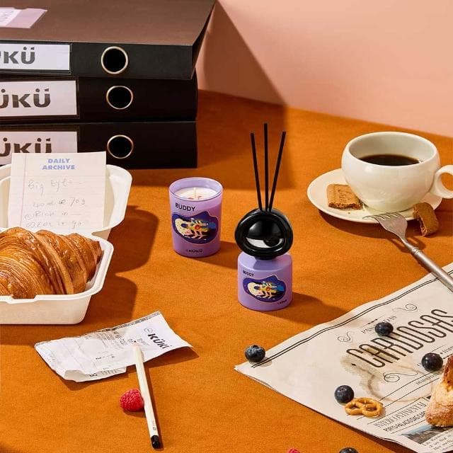 【duahostore】WEKUKU 大眼仔系列 BIGEYE 上班搭子 黑醋栗 香氛蠟燭擴香