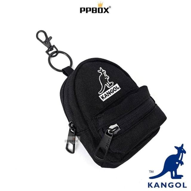 【KANGOL】英國 袋鼠 後背包造型小錢包 61251787(吊飾 airpod收納)