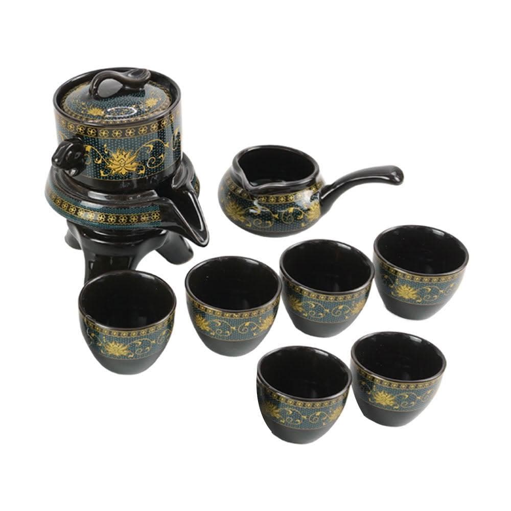 半自動茶具禮盒組 泡茶組 泡茶工具 半自動茶具 茶壺組 泡茶 茶具禮盒 泡茶濾網 泡茶套裝 功夫茶具組 085-TA6S