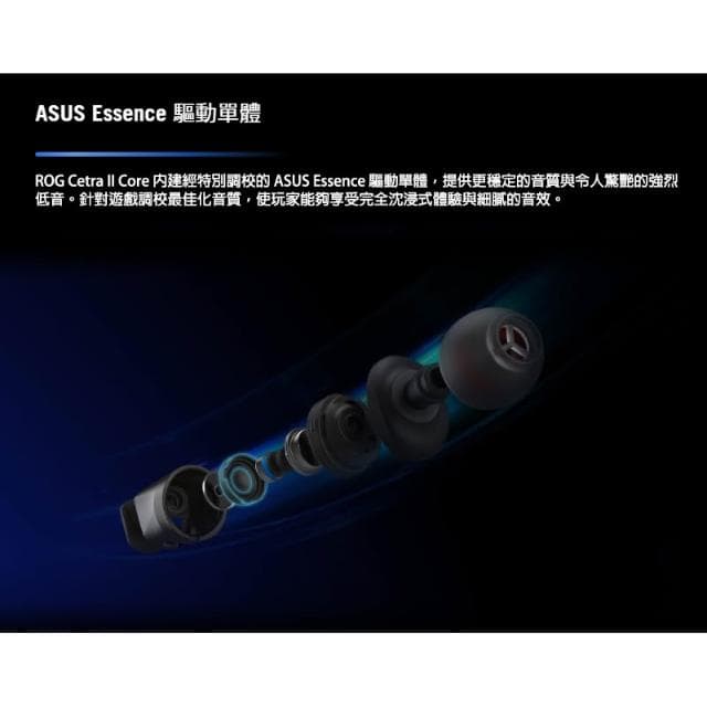【ASUS 華碩】ROG Cetra 系列 黑色/白色 入耳式 電競耳機 耳塞式耳機 手機耳機 ASUS 華碩 無線耳機