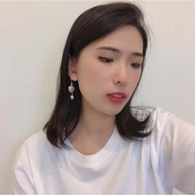 山水之寶 925純銀耳環 小葉子 藏銀枝葉 珍珠 S925純銀 水晶耳環 耳骨夾 耳飾 耳墜 飾品 耳骨環 耳朵配件 夾式耳環 無耳洞可戴 配飾 生日禮物