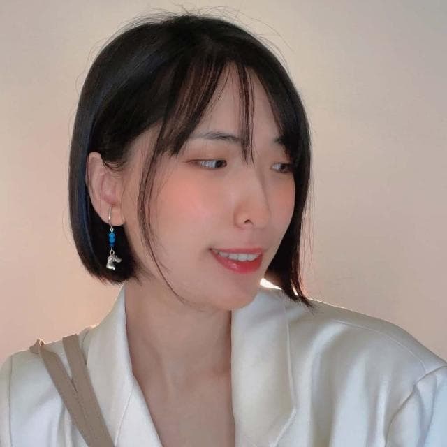 山水之寶 925純銀耳環 忠犬 什麼是從容不迫，大概是善於靜觀其變 藍色條紋瑪瑙S925純銀 水晶耳環 耳骨夾 耳飾 耳墜 飾品 耳骨環 耳朵配件 夾式耳環 無耳洞可戴 配飾 生日禮物
