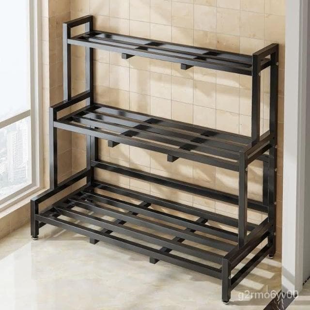 鐵藝多層花架子置物架門口陽臺戶外現代簡約室內傢用多肉花盆架子 花架 植物架 陽臺花架 花盆架 多肉植物架 盆栽架 RHI