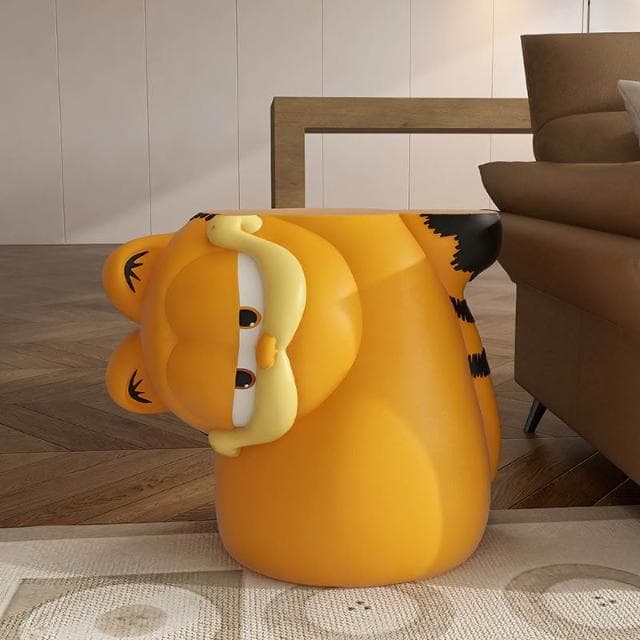 加菲貓周邊客廳沙發凳矮凳電視櫃旁邊落地玄關換鞋凳搬家喬遷禮物