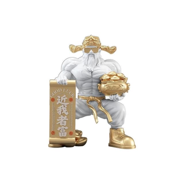 肌肉財神爺喜慶擺件 創意財神爺擺件 店鋪前台吧檯聚財裝飾品 客廳家用辦公室擺件 桌面裝飾 禮物 居家裝飾 交換禮物 風水擺件 聚寶盆
