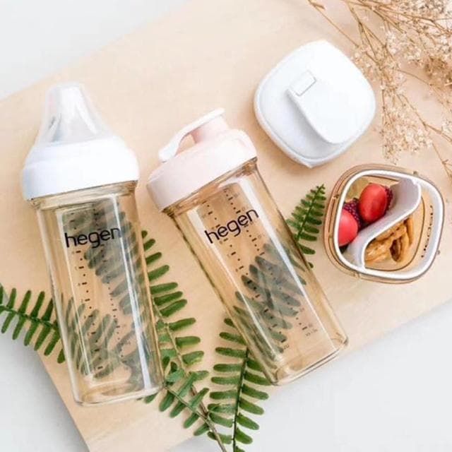【hegen】金色奇蹟PPSU多功能方圓型寬口奶瓶 330ml -象牙白