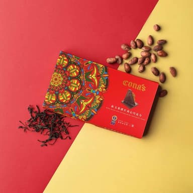 【Cona’s 妮娜巧克力】iTQi食品米其林2星獎-紅玉茶薄片夾心巧克力(12片/盒)
