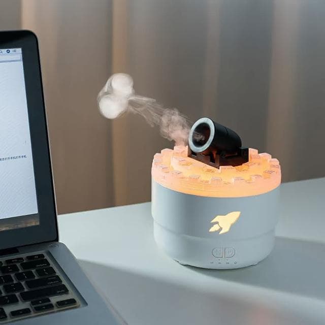 炮台香氛機 薰香機 火山薰香機 火山砲臺香薰機 大砲 火山 熔岩 七彩 加濕器 熏香機 擴香機 香氛機 香薰機 造型加濕器