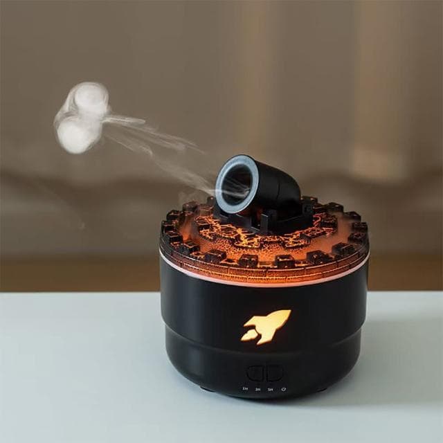 炮台香氛機 薰香機 火山薰香機 火山砲臺香薰機 大砲 火山 熔岩 七彩 加濕器 熏香機 擴香機 香氛機 香薰機 造型加濕器