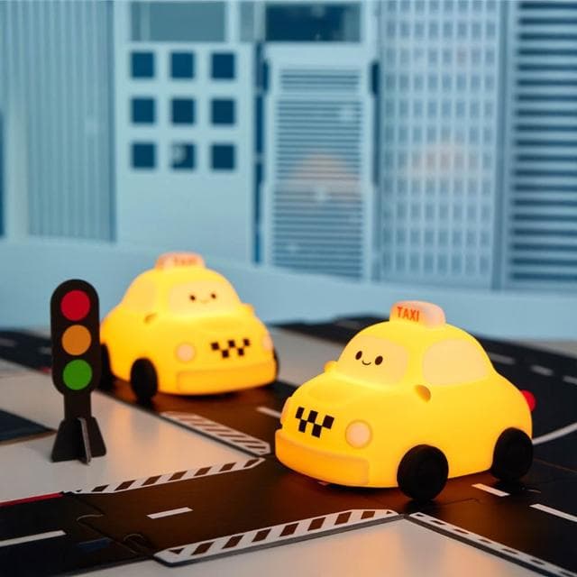 計程車拍拍燈 小夜燈 夜燈 床頭燈 聖誕節禮物 交換禮物 矽膠夜燈 造型夜燈 led小夜燈