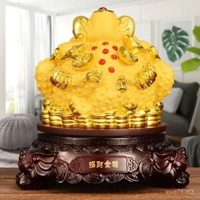 擺件 招財進寶 金蟾蜍 招財擺飾 蟾蜍咬錢 開運 風水擺件 傢居 辦公室 店鋪擺飾 開幕送禮