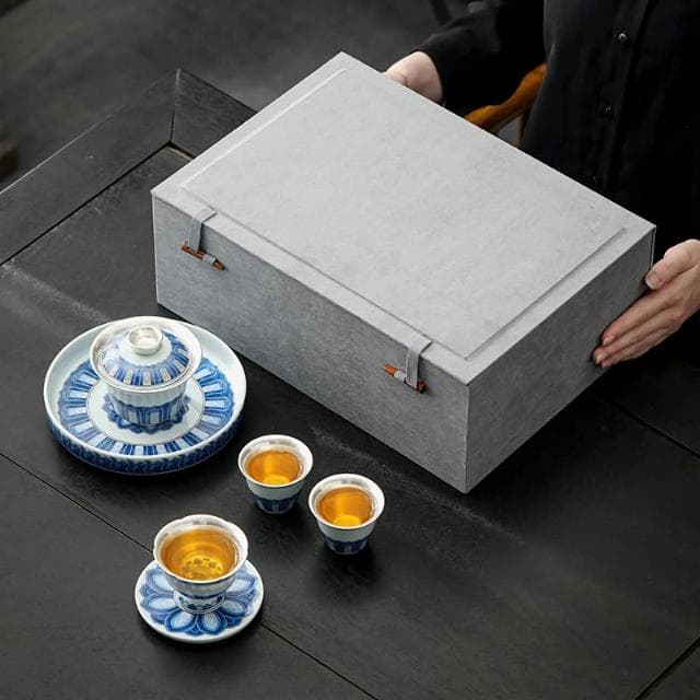 茶具套裝 輕奢高檔家用功夫茶具 一壺三杯禮盒裝 送長輩領導禮品