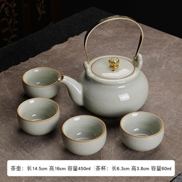 小慕KOGURE 汝窯手工杯 天青開片汝窯品茗杯 茶霑 茶杯 功夫茶具