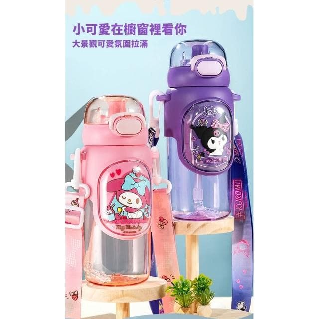 【SANRIO 三麗鷗】聯畫太空水壺600ml (正版授權 運動水壺 兒童水壺 大容量水瓶 隨身水壺 隨身杯  母嬰Tritan材質 保溫瓶 茶杯 Kitty 美樂蒂 大耳狗 庫洛米 布丁狗 帕恰狗 人魚 漢頓  送禮 生日禮物 交換禮物 聖誕禮物)