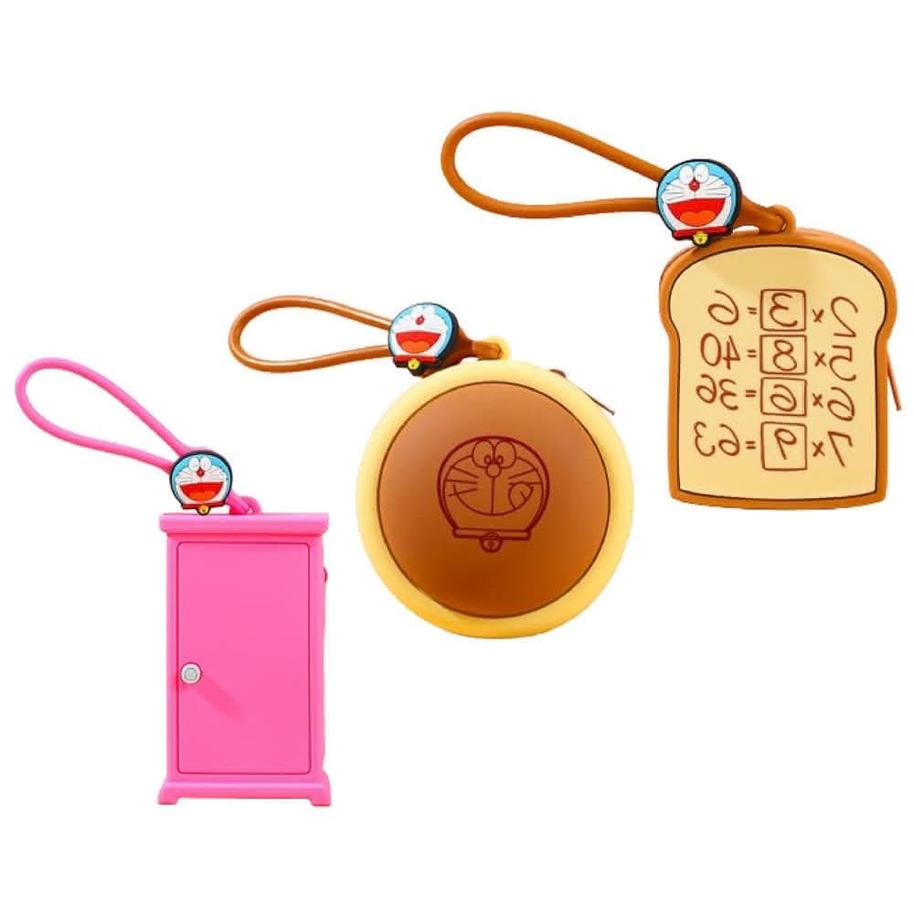 【Doraemon 哆啦A夢】哆啦a夢 零錢包 矽膠 耳機包 通用 保套 卡通 零錢 鑰匙 收納包 時尚 潮流 掛飾 耳機保護 保護套 耳機保護套 包包