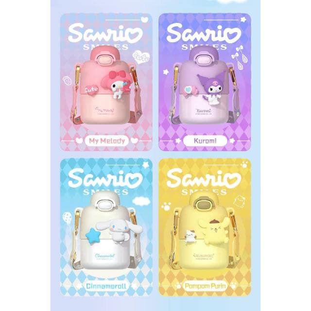【SANRIO 三麗鷗】可愛彈蓋保溫瓶430ML (正版授權 運動水壺 兒童水壺 隨身水壺 隨身杯 大容量水瓶 母嬰Tritan材質 茶杯 保溫瓶 Y式吸嘴 送禮 生日禮物 交換禮物 聖誕禮物)