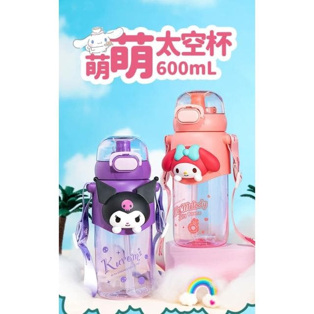 【SANRIO 三麗鷗】蒙蒙太空杯600ml (正版授權 立體公仔 運動水壺 兒童水壺 大容量水瓶  隨身水壺 隨身杯  母嬰Tritan材質 保溫瓶 茶杯  美樂蒂 大耳狗 庫洛米 帕恰狗 水壺 水杯 茶杯 保溫 保溫杯 送禮 生日禮物 交換禮物 聖誕禮物)