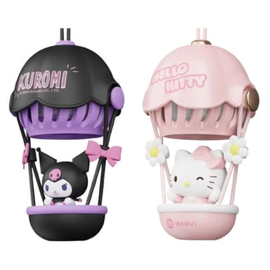 【SANRIO 三麗鷗】Hello Kitty 凱蒂貓 庫洛米 熱氣球香薰 三麗鷗 車用香水 飛機 萌爆 車用 吊掛式 薰香器 汽車香薰 後照鏡香水 後照鏡香薰 香水 香薰 交換禮物 聖誕禮物 送禮 生日 生日禮物