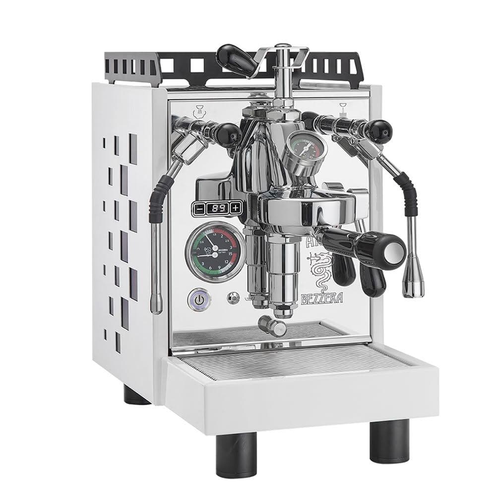 BEZZERA 貝澤拉 R ARIA TOP MN PID 附流量控制專業級半自動咖啡機 (白 / 方格版) 110V(HG1197WHS)