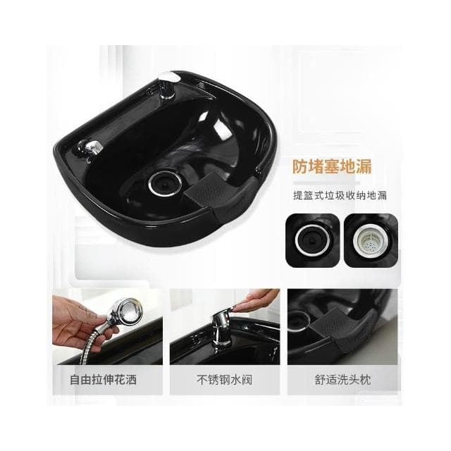 工廠直銷網紅半躺理髮店時尚洗頭床簡約高檔髮廊美髮店陶瓷沖水床