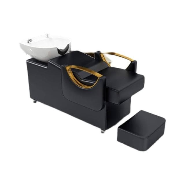 包郵廠家直銷美髮店髮廊專用沖水床理髮店洗頭床高腳半躺式洗發床