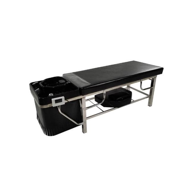 理髮店專用新款不銹鋼架泰式洗頭床廣東省全躺按摩髮廊美髮沖水床