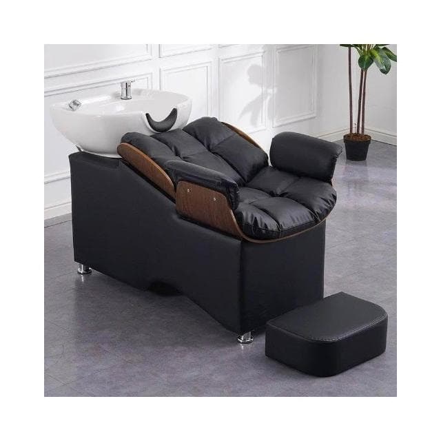 洗頭床理髮店專用泰式頭療床半躺式洗頭床熱水器一體