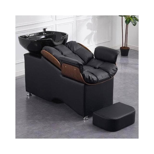 洗頭床理髮店專用泰式頭療床半躺式洗頭床熱水器一體