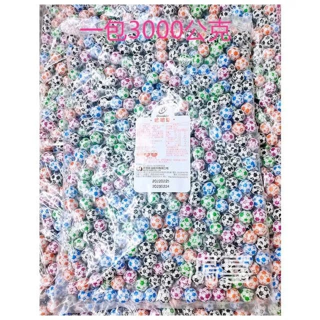 哈哈球500公克(無防腐劑 無色素 77 巧克力球糖 宏亞 七七 足球造型 古早味 復古 零食)