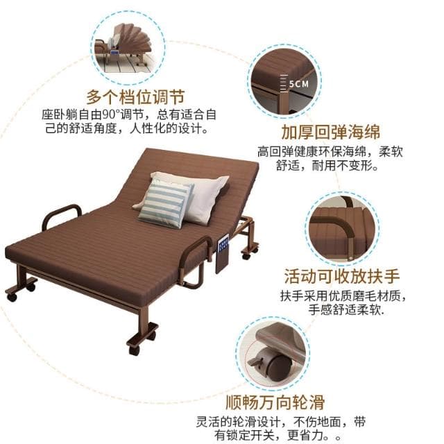 折疊床單人床家用午休床雙人床辦公室躺椅午睡床成人1.2米簡易床