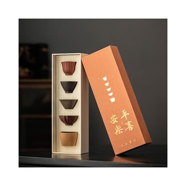 宜興紫砂茶具茶杯套裝平安喜樂主人杯送禮佳品蛇年送領導長輩禮物