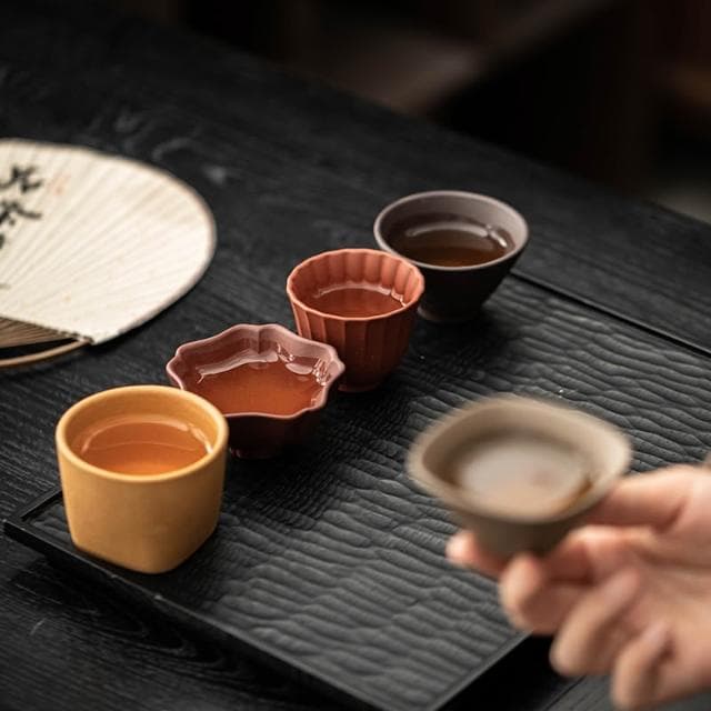 宜興紫砂茶具茶杯套裝平安喜樂主人杯送禮佳品蛇年送領導長輩禮物