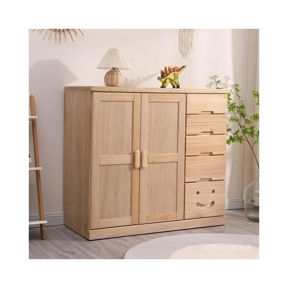 兒童實木衣櫥掛衣櫃小孩嬰兒寶寶房間五鬥櫥帶抽屜多功能儲物櫃