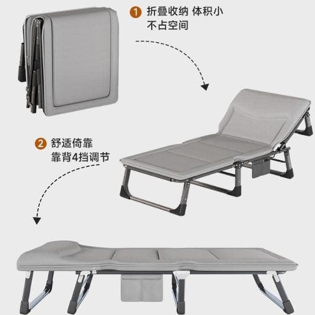 折疊床單人床辦公室午休躺椅家用多功能便攜行軍床成人午睡神器