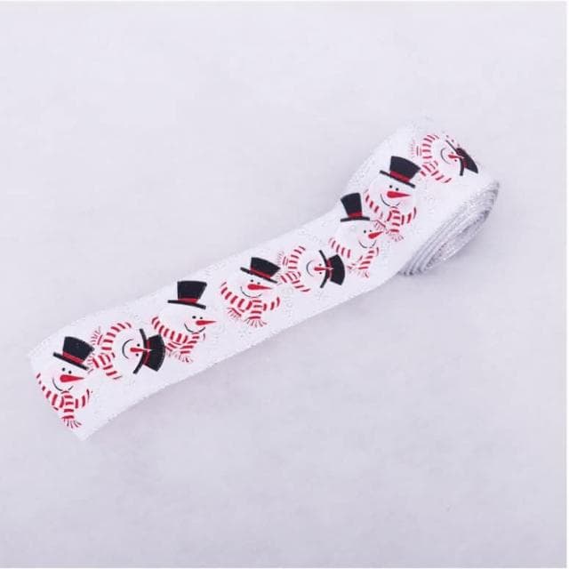 聖誕節 裝飾用品 6米*6cm 聖誕氣氛 佈置 絲帶 織帶 禮物綁帶 聖誕樹配飾 _麋鹿/雪人/字母