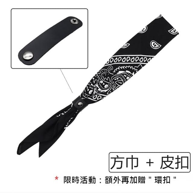 腰果方巾｜100%純棉復古方巾 腰果頭巾 花變形蟲紋bandana圍巾 復古領巾 歐美 街頭 嘻哈小方巾 美式頭巾