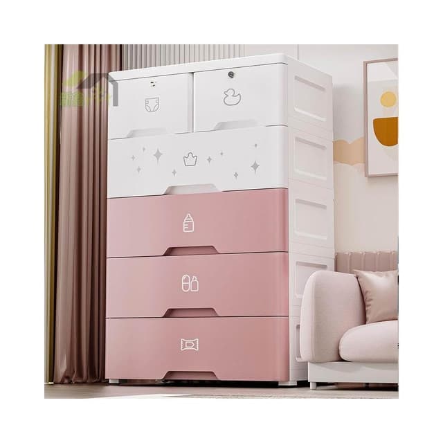 ✨加厚抽屜式收納櫃 嬰兒童玩具衣物儲物櫃 客廳零食櫃 家用塑料五斗櫃 置物櫃 抽屜櫃 層櫃 雜物櫃 抽屜收納櫃 抽屜櫃子