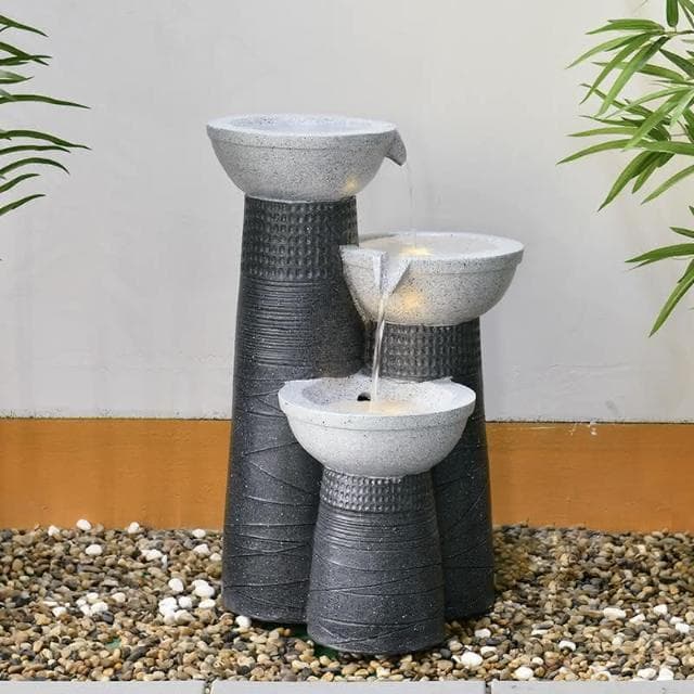 廠家直銷 輕奢流水噴泉擺件循環水簡約現代高端歐式客廳玄關辦公室開業禮品創意假山招財風水輪擺件 開店送禮 招財 開運