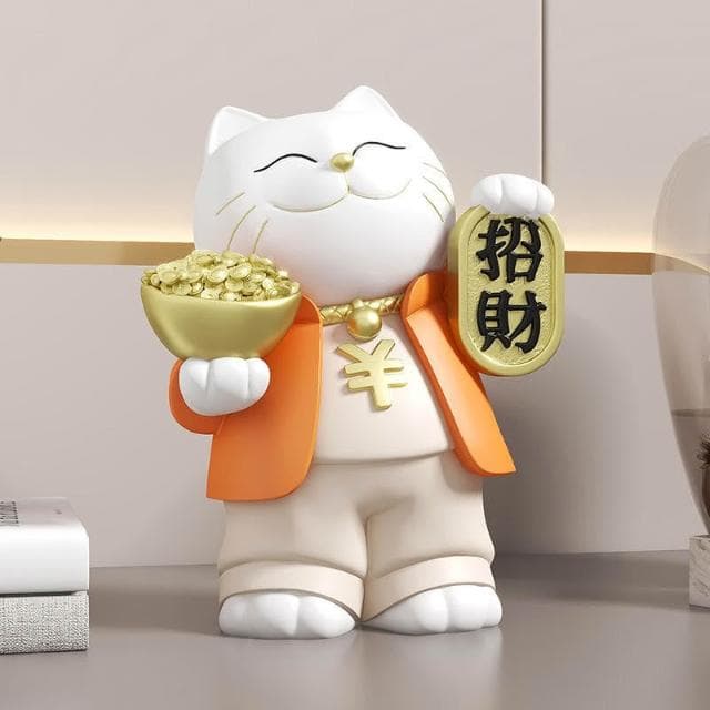免運 招財貓擺飾 招財擺件 入厝禮物 客廳裝潢 元寶貓 喬遷之喜禮品 客廳擺飾 開業禮物 開店禮物 交換禮物