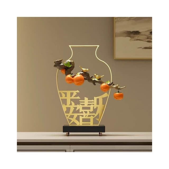 招財擺件 居家裝飾 開業禮品 喬遷禮物  招財擺飾 入厝禮物 新中式平安喜樂客廳旺宅擺件玄關電視櫃酒櫃裝飾喬遷新居禮品禮