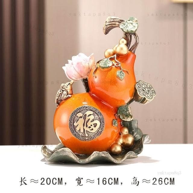 💚 招財葫蘆擺件 福字擺件 招財擺飾 創意客廳擺件 電視櫃擺件 酒櫃擺件 玄關裝飾品 家居裝飾 喬遷禮品 入厝禮物