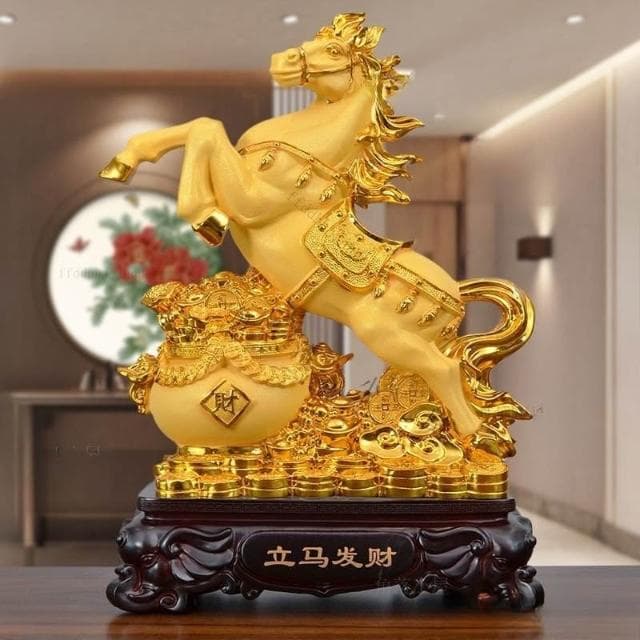 💚免運馬上發財 擺件 擺飾 風水擺件 馬上有錢 招財擺飾 入厝禮物 店铺 公司擺飾 開業禮品 馬擺件 開幕送禮A