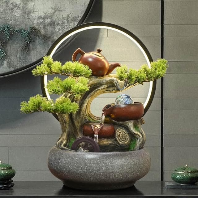 招財流水盆 風水輪 風水球 流水噴泉 擺件 招財擺飾 風水擺件 風水擺飾 開店賀禮 開運 開運球組 喬遷 開業 禮物