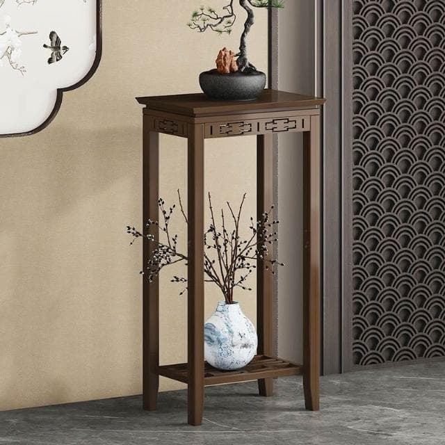 免運 實木雕刻落地式花架 落地式花架子 室內客廳花臺 花盆 落地式花架 家用綠植盆栽架 陽臺落地式花盆架 植物架 園藝架