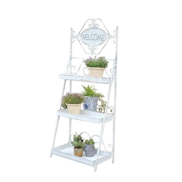 🎉特價下殺 花架 陽臺花架 落地架 花園複古花架做舊多層多肉架陽臺置物架鐵藝客廳落地式折疊綠蘿盆 植物花架 盆栽架