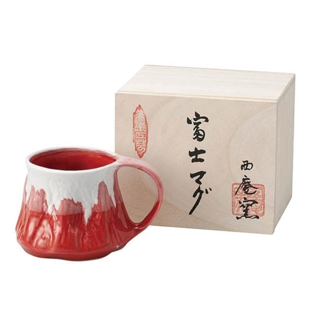 【西庵窯】美濃燒富士山馬克杯系列-紅富士/青富士（1入；水杯 手工製作 送禮 紀念品 茶杯 水杯 母親節禮物）
